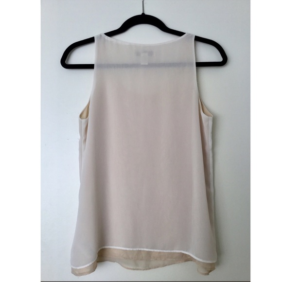 Forever 21 white/crème cascade top * small - Picture 2 of 3